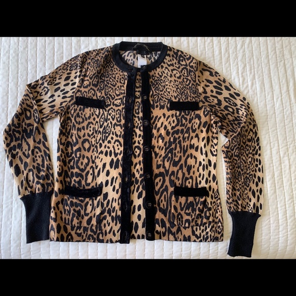 Leopard sweater set w Chanel-styling MADE IN ITALY - Picture 2 of 8